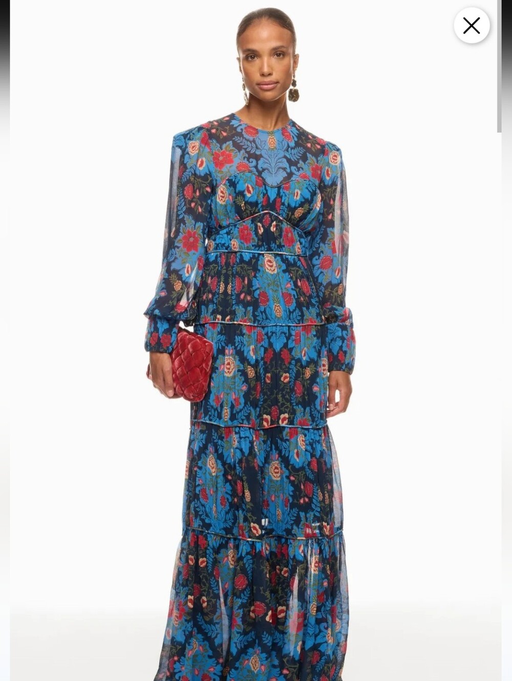 FARM Rio Arabesque Floral Gown Size Medium - Picture 15 of 16